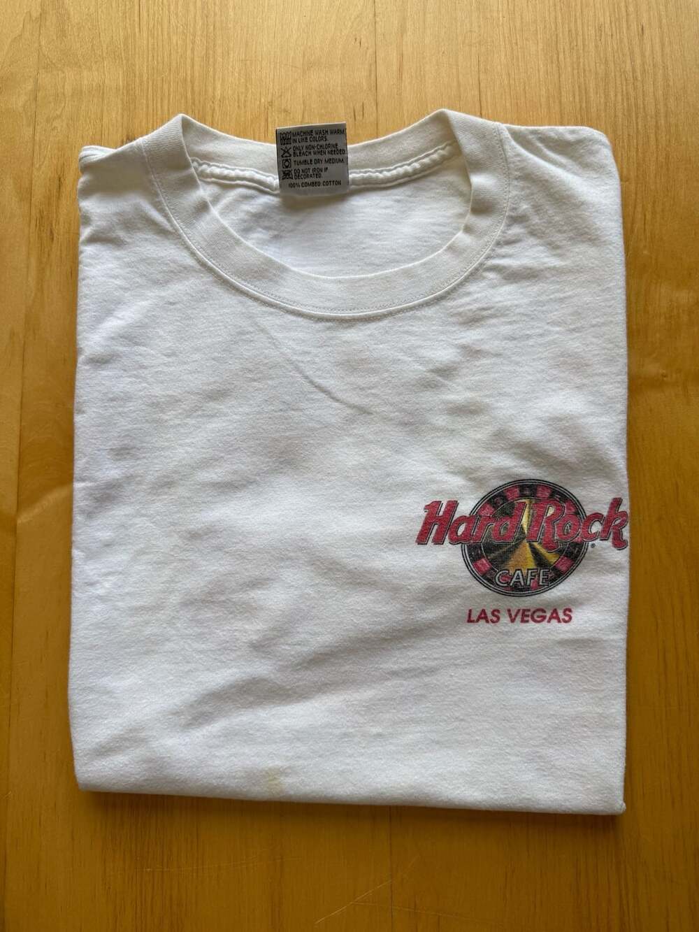 Hard Rock Cafe Las Vegas King Playing Card T-Shirt Size Large White